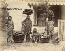 Bombay - Manure dryers. Ca. 1890 by Edward Taurines. Mumbai. India ethnic. picture
