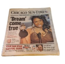 VTG FEB 2007 Chicago Sun-Times Newspaper Jennifer Hudson Oscars DREAM COME TRUE  picture