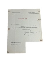 Signed Letter By Raymond Massey 1934 St James Theatre London picture