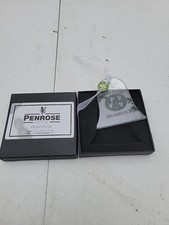 Vintage Penrose Waterford Bell, Shamrock CHRISTMAS Ornament IN BOX. picture
