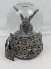 Vintage 1995 Vandor Gargoyles Musical Water Globe Plays Music Of The Night WORKS picture