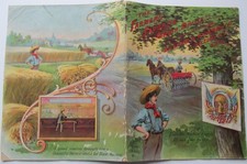 ORIGINAL 1890 Bickford & Huffman Co Macedon NY Grain Drill Farm Machine Catalog picture