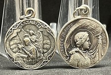 Italy 1920´ old lot x2 St. Agustin, St. Rite & St. John of Arc, Mary Help Christ picture