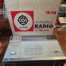 Vintage 1960's Hitachi transistor radio AM/FM Model KH 1005 picture