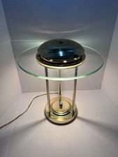 Vintage Robert Sonneman Saturn Lamp Brass Halogen UFO George Kovacs 1980s MCM picture