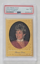 Princess Diana 1993 Press Pass Royal Family #95 PSA Near Mint-Mint