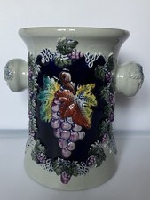 Handarbeit German Glazed Ceramic Wine Chiller 5.5 X 7.5 Inches picture