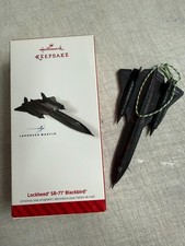 Hallmark Lockheed Martin SR-71 Blackbird Aircraft Ornament - Black (QXI2853) picture