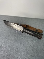 WWll US Cattaragus 225Q Quartermaster Fighting Knife with Sheath picture