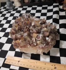 Large 4.6lb  Red Hematoid Quartz Crystal Cluster - Phantom Mineral Specimen picture