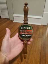 Vintage Genesee 12 Horse Ale Wooden Beer Tap Handle picture