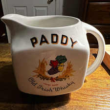 Vintage Paddy Old Irish Whisky Advertising Pub Jug (Arklow Pottery, 1980s) picture
