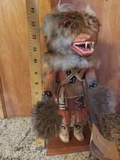 Vintage Kachina Doll Hon Bear 14 Inch - Signed Lillian Ferrer picture