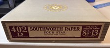 VINTAGE Plain Regular Finish Southworth Typewriter PAPER 402D 25% cotton 500 Ct. picture