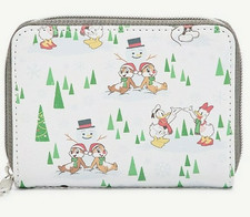 Loungefly Mickey & Friends Wallet Cardholder Disney Christmas Holiday NEW picture