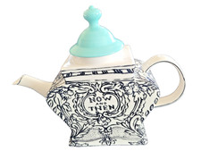 Anthropologie Molly Hatch Whimsical Sketched Story Teapot Now And Then Ceramic  picture