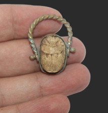 UNIQUE PHAROH HANDMADE ANCIENT EGYPTIAN Scarab Ring (WE) picture