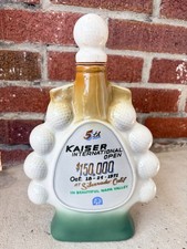 KAISER INTL NAPA VALLEY GOLF 1971 JIM BEAM REGAL CHINA DECANTER BOTTLE EMPTY picture