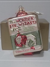 Kurt S Adler Polonaise Glass Christmas Ornament The Wizard Of Oz - Book AP 1050 picture