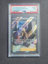 PSA 9 CYNTHIA'S AMBITION GG60/GG70 - SWSH CROWN ZENITH RARE TRAINER - MINT picture