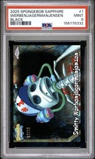 2025 Topps Chrome SpongeBob Sapphire Smitty Werbenjagermanjensen Black /10 PSA 9 picture