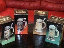 Vtg 1978-83 Avon Beer Steins W/Original Boxes & Cologne (Lot Of 4) picture