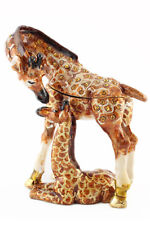 Giraffe Baby Jewelry Trinket Box Decorative Collectible Animal Cute Gift 02084 picture