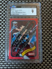 Topps Chrome Marvel 2025 Sentry Clawed Red Refractor Card 4/5 CGC 9 picture