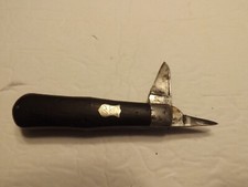 Vintage 1856-1930 Empire Winsted CT 2 Blade Folding Knife w/Black Wooden Handles picture