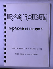 Iron Maiden Itinerary Original North America No Prayer On The Road Tour 1991 picture