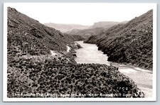 RPPC  Apache Lake  Roosevelt Dam   Arizona    Postcard picture