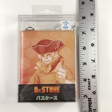 Japan Cocollabo | Dr. Stone (Ryusui Nanami) 3x4” Pass Case Wallet Anime Rare picture