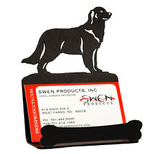 SWEN Products GOLDEN RETRIEVER Dog Black Metal Business Card Holder picture