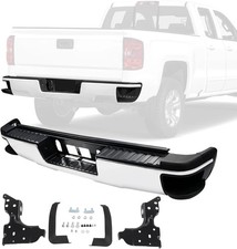 Rear Step Bumper Assembly without Parking Aid Sensors Hole Replacement for Chevy picture