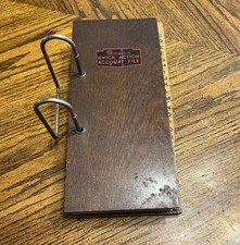 Antique 1920s Sears Kwick Action Account File Receipt Ledger Unused  picture