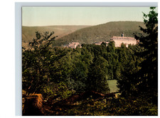 Germany, Schwarzburg, Schloss Schwarzburg photochromic, vintage photochro picture