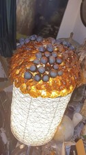 Antique Czechoslovakian Glass Beaded Lamp Shade 2 picture