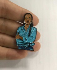 Sade Adu Denim enamel Pin Lapel - Lover's Rock Smooth Operator Love Deluxe picture