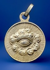 Vintage Catholic All Seeing Eye Of Providence, OLV Van Cortenbosch Medal picture