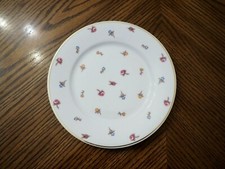 Vtg U C LIMOGES France Label de Qualite Flowers All Over Salad/Dessert Plate picture
