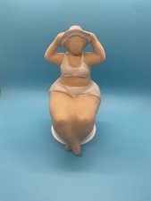 Bathing Beauty Beach Full Figure Figurine Shelf Sitter, Swimmer 8.5 x 3.5 picture