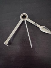 Vintage Czech Pipe Tamper Scraper And Cleaner 3-in-1 Tool Greek Key picture