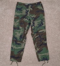 US Trousers Combat Woodland Camouflage Pattern Large Regular picture