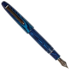 Sailor King of Pens Fountain Pen in Ebonite Blue Phoenix - 21kt Gold Broad Nib picture