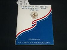 1989 PRESIDENTIAL INAUGURAL 1789-1989 OFFICIAL GUIDEBOOK - BUSH - J 9510 picture