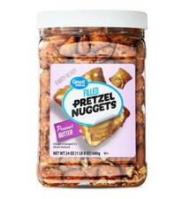 Great Value Peanut Butter Filled Pretzel, 24 oz (Resealable Container) picture
