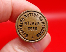 Antique 1920s Borough of Sutton Coldfield Health Dept UK Sealing Wax Seal picture