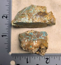 Natural Vintage #8 Blue Turquoise Rough Lot Mineral Cab 48 Gram 20-16 picture