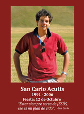 San Carlo Acutis SPANISH Prayer Card (5-pack) picture