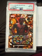 2025 Topps Chrome Deadpool Hidden Gems Citrine #HG-1 06/10 PSA 8 Marvel SSP picture